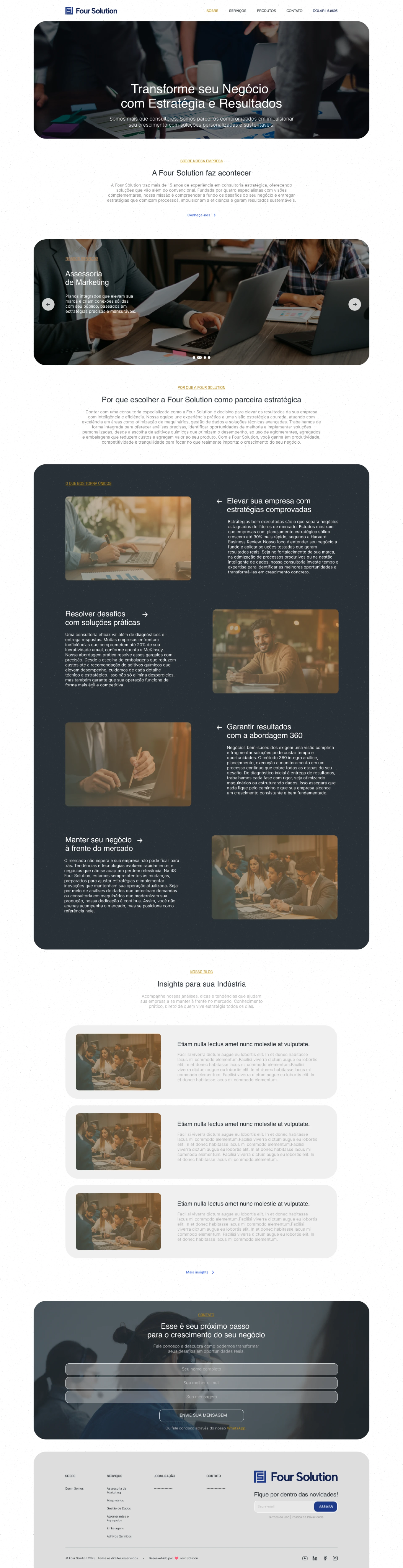 Site Institucional Consultoria