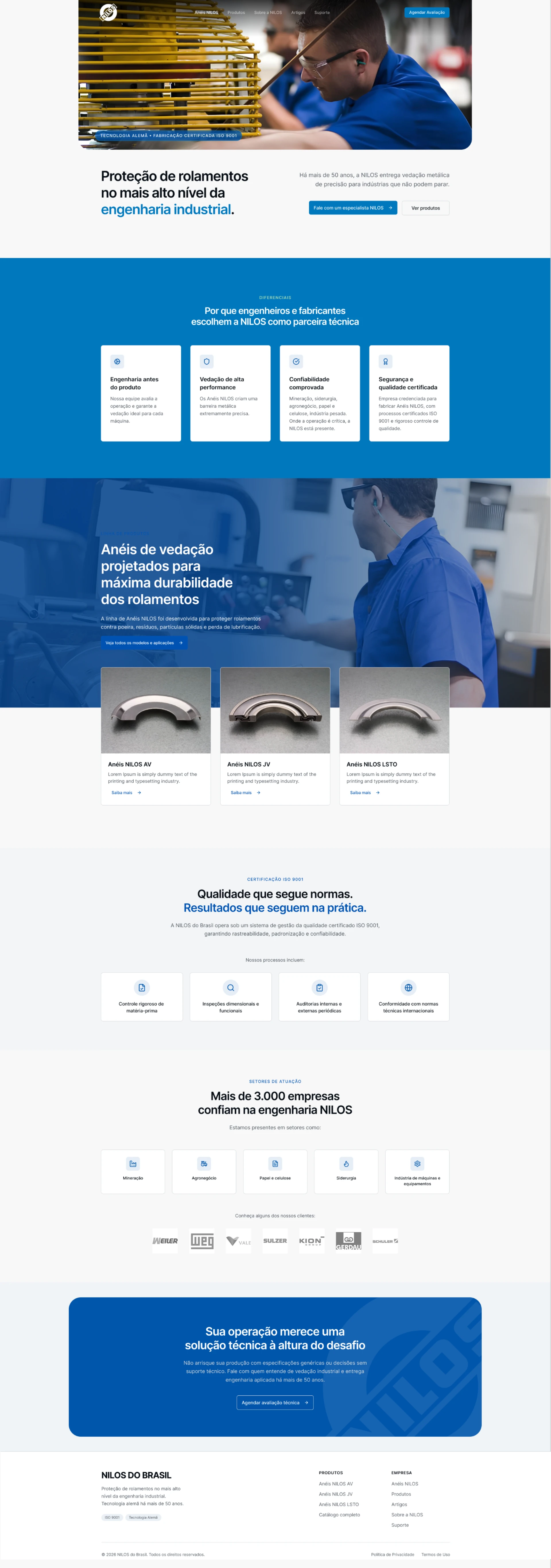 Site Institucional Indústria